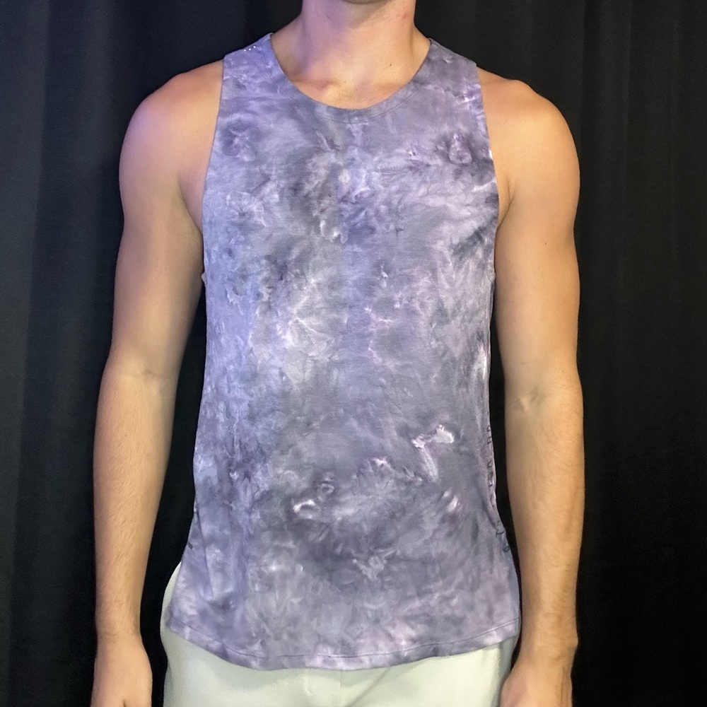 Lululemon purple tie dye tank top L